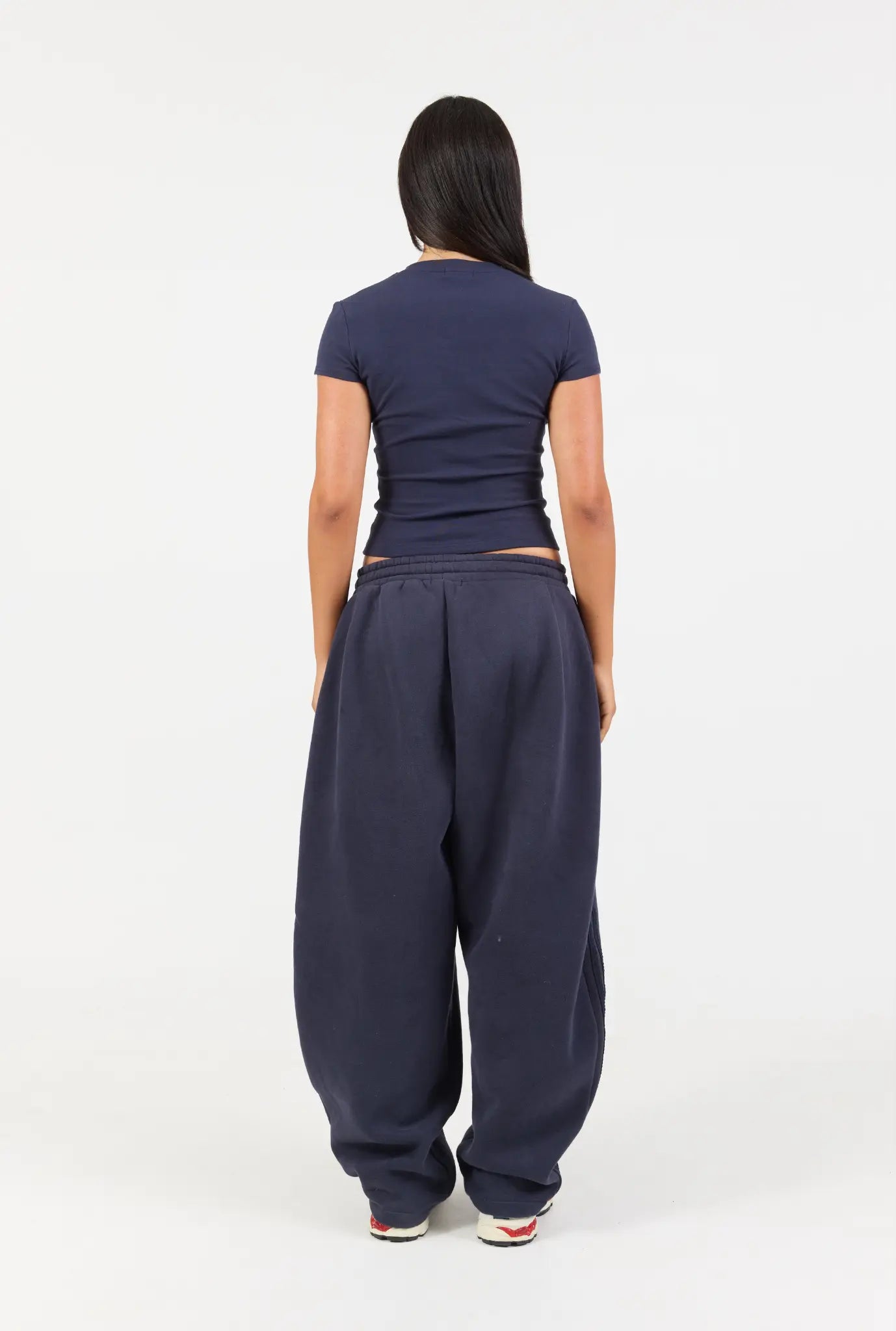 Soft Girl Cap Sleeve Tee - Navy