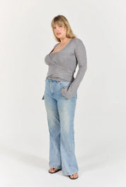 Wrap Top - Dark Grey