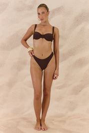 Blair Bikini Bottom - Choc