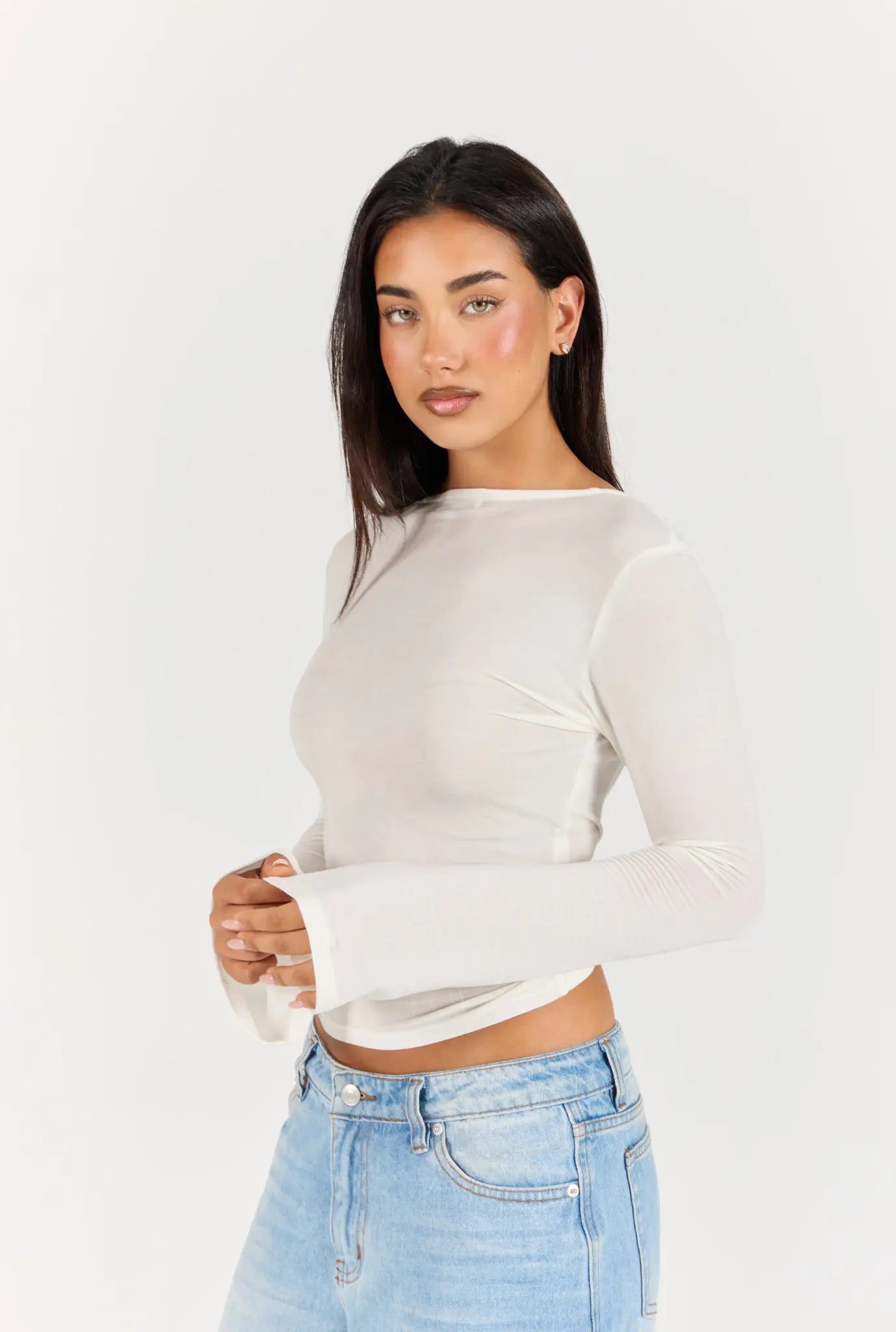 Wrap Top - Sheer White