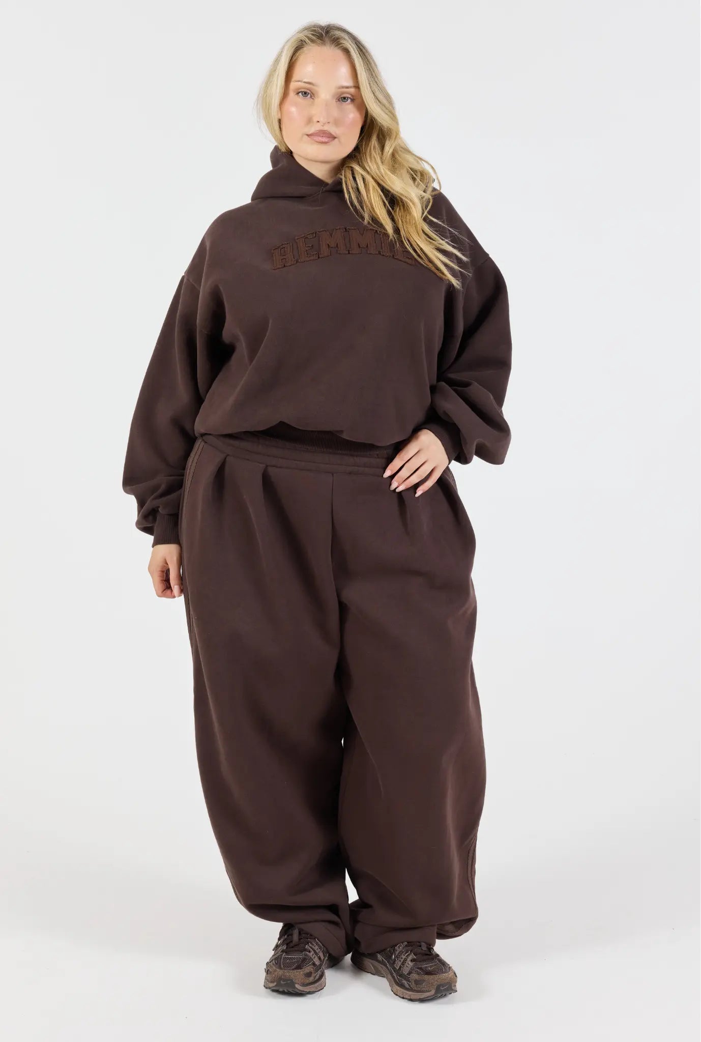 Barrel Leg Sweatpant - Cocoa