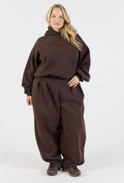 Barrel Leg Sweatpant - Cocoa