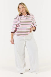 Sunday Polo - Pink/White