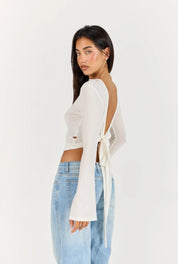 Wrap Top - Sheer White