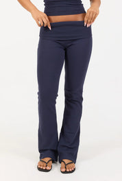 Soft Girl Pant - Navy