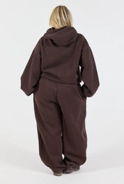 Barrel Leg Sweatpant - Cocoa