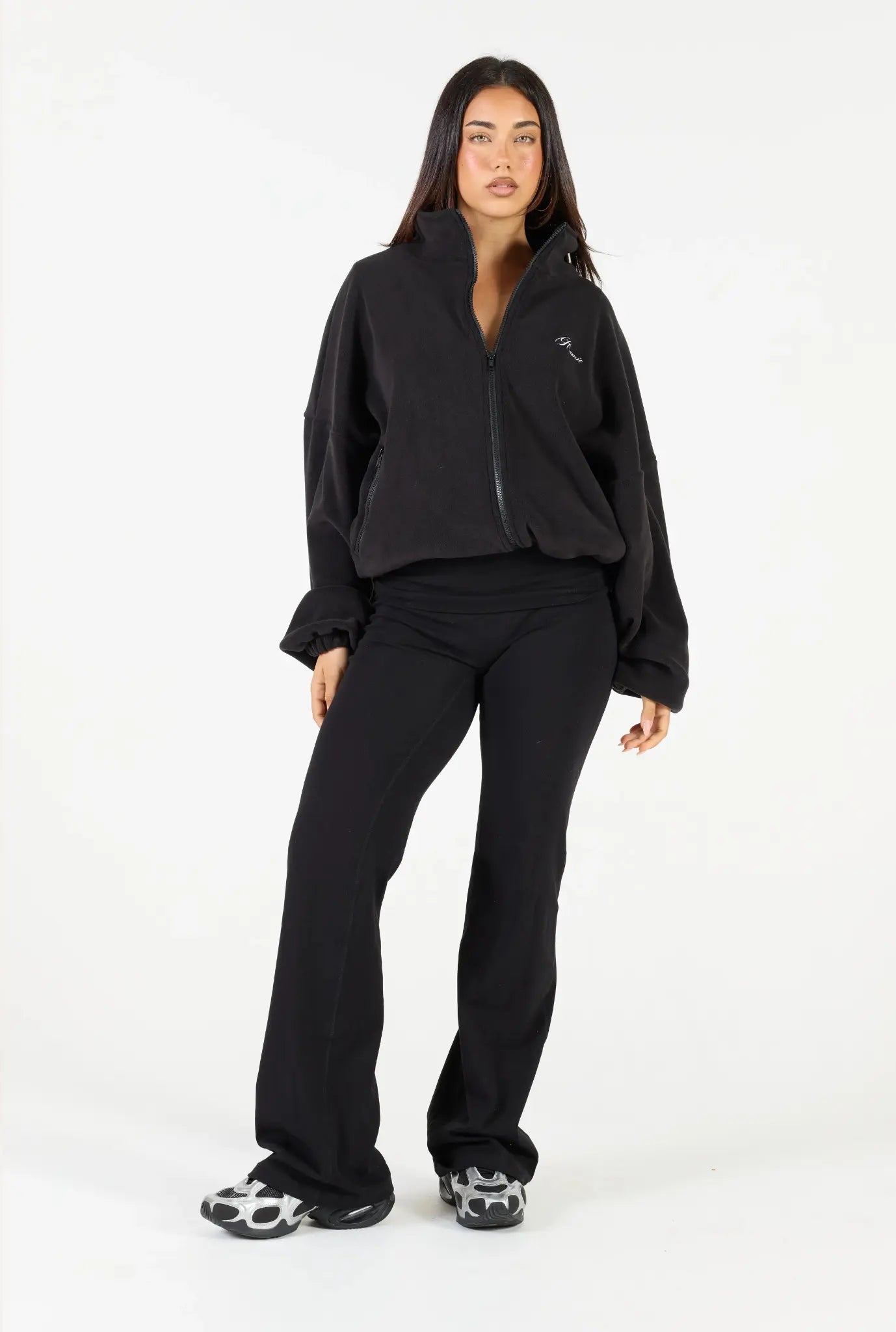 Fleece Zip Up - Black