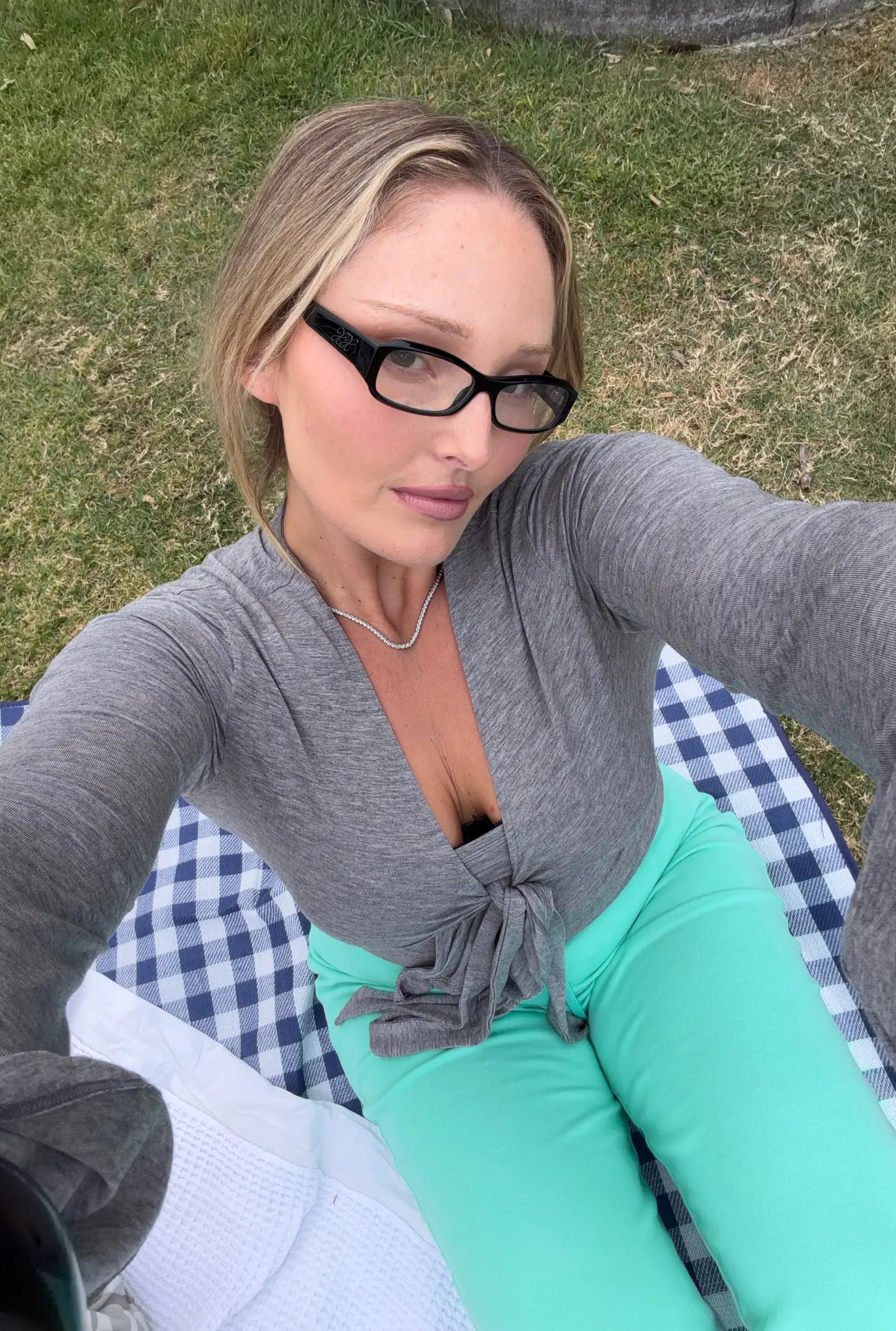 Wrap Top - Dark Grey