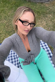 Wrap Top - Dark Grey