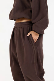 Barrel Leg Sweatpant - Cocoa