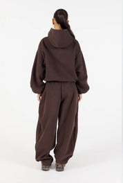 Barrel Leg Sweatpant - Cocoa