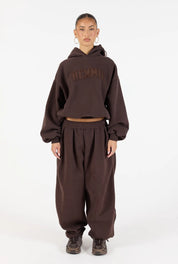 Barrel Leg Sweatpant - Cocoa