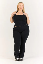 Ribbed Pant - Black