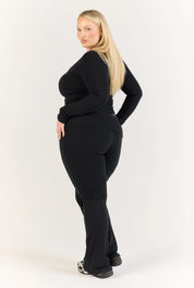 Ribbed Pant - Black