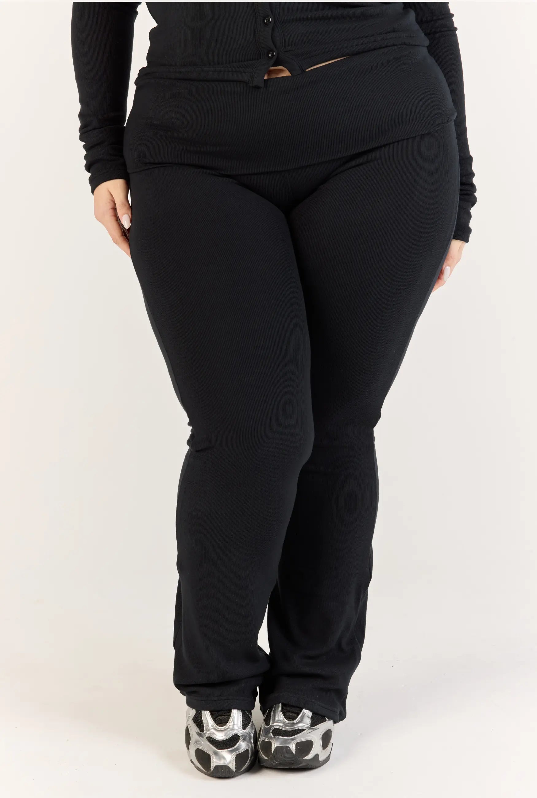 Ribbed Pant - Black