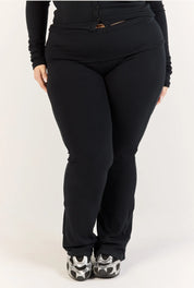 Ribbed Pant - Black