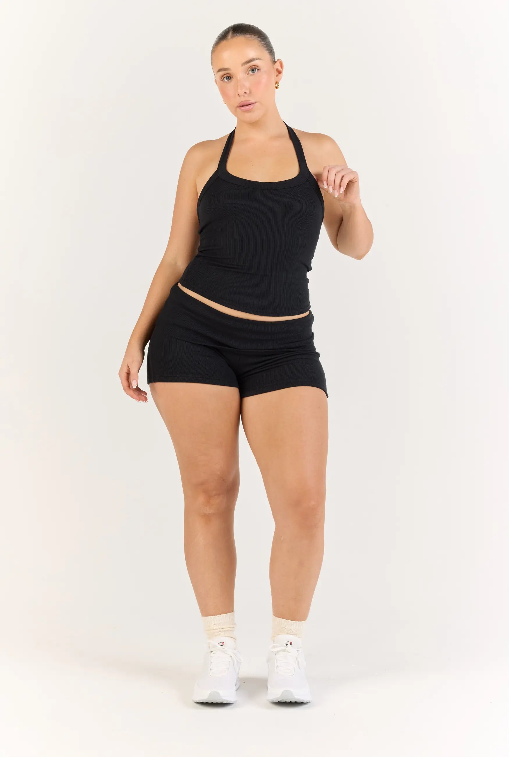 Ribbed Short - Black