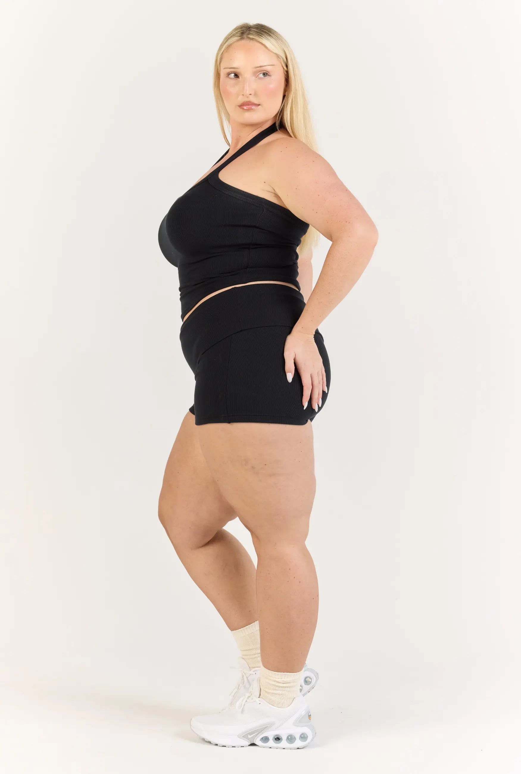 Ribbed Short - Black