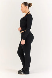 Ribbed Pant - Black