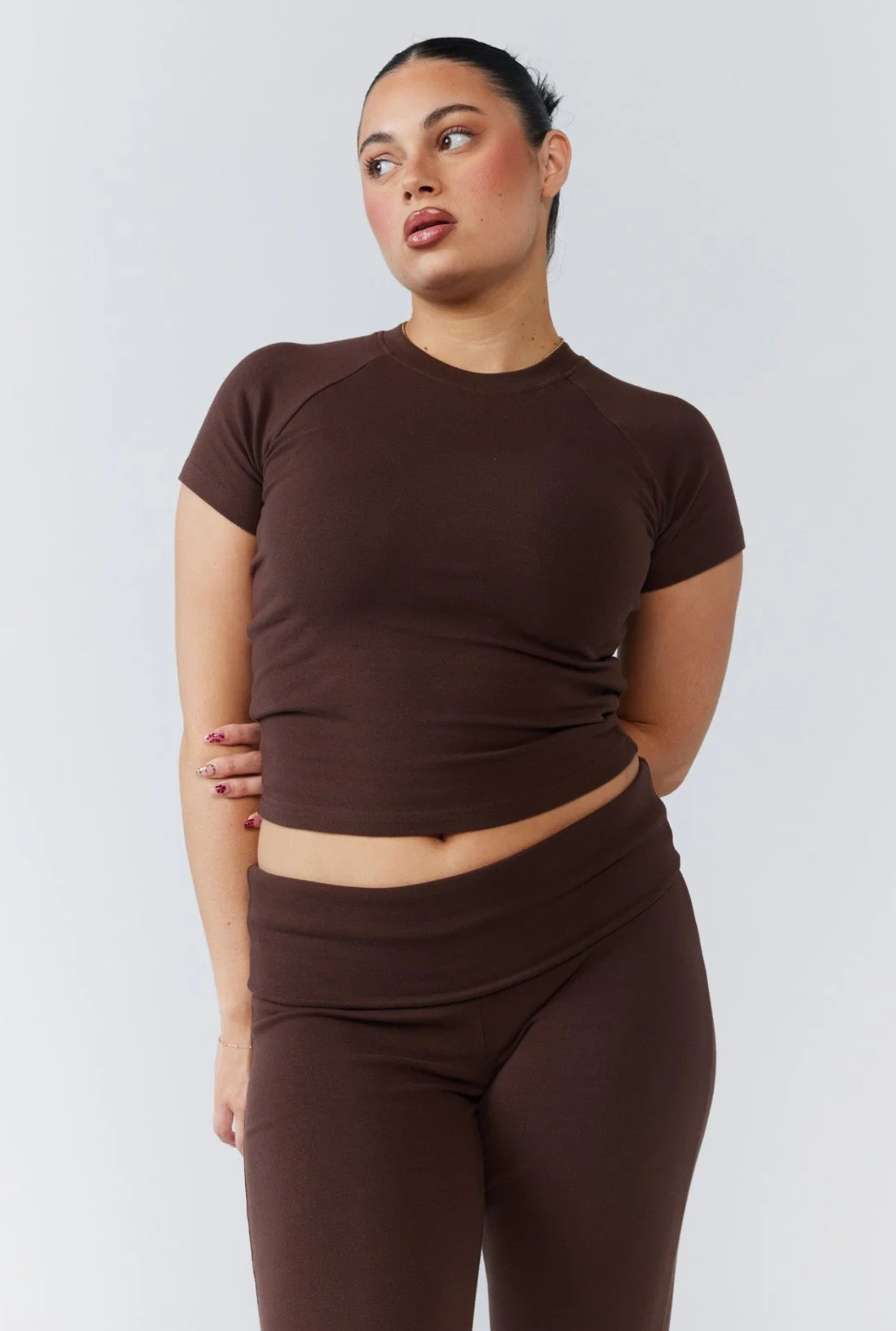 Soft Girl T-Shirt - Chocolate
