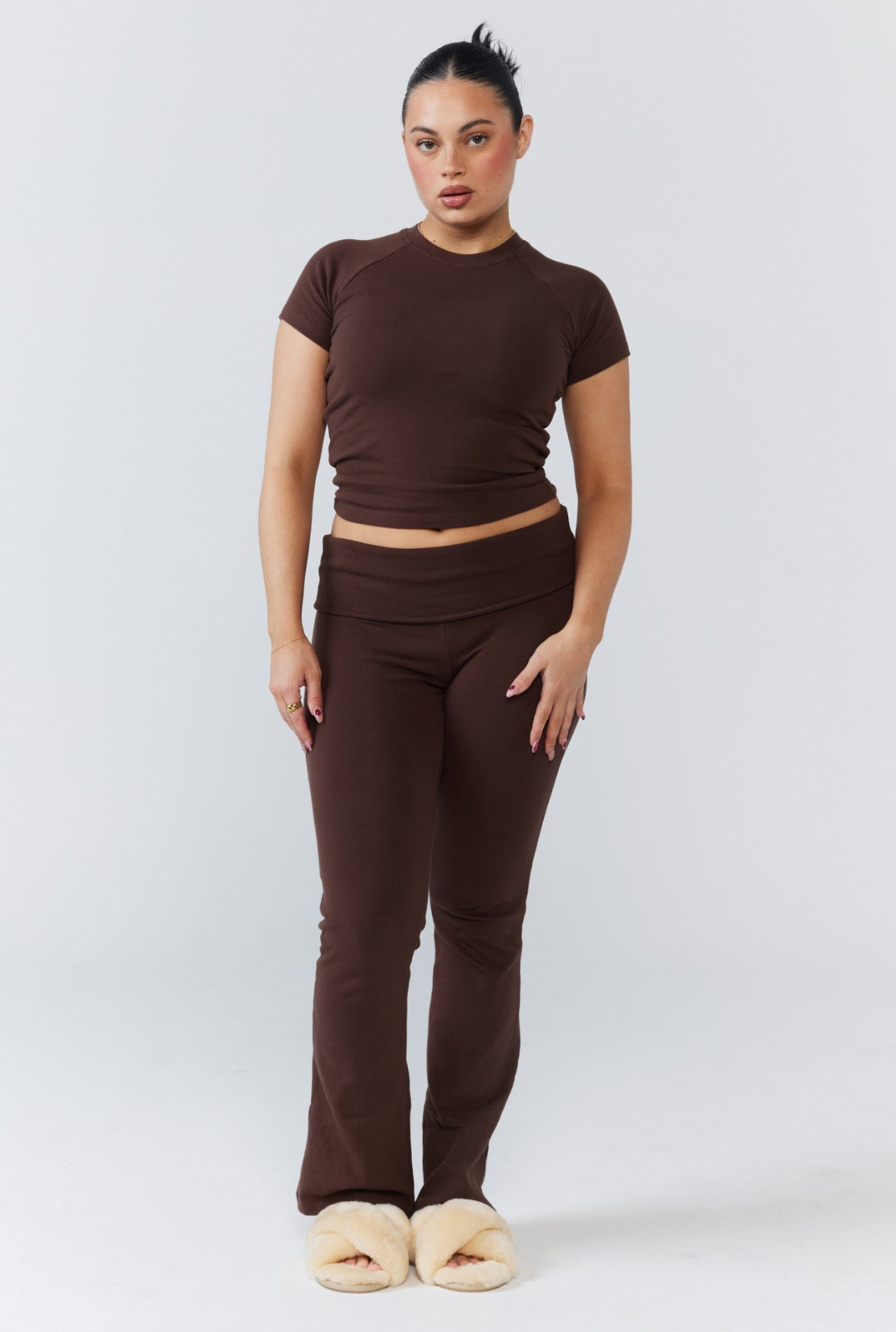Soft Girl Pant - Chocolate