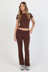 Soft Girl Pant - Chocolate