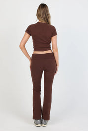 Soft Girl Pant - Chocolate