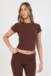 Soft Girl T-Shirt - Chocolate