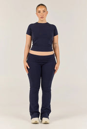 Soft Girl Pant - Navy