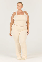 Ribbed Pant - Oat