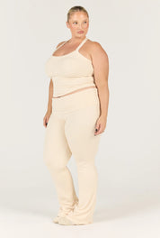 Ribbed Pant - Oat