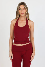 Soft Girl Halter - Cherry