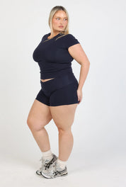 Soft Girl Short - Navy