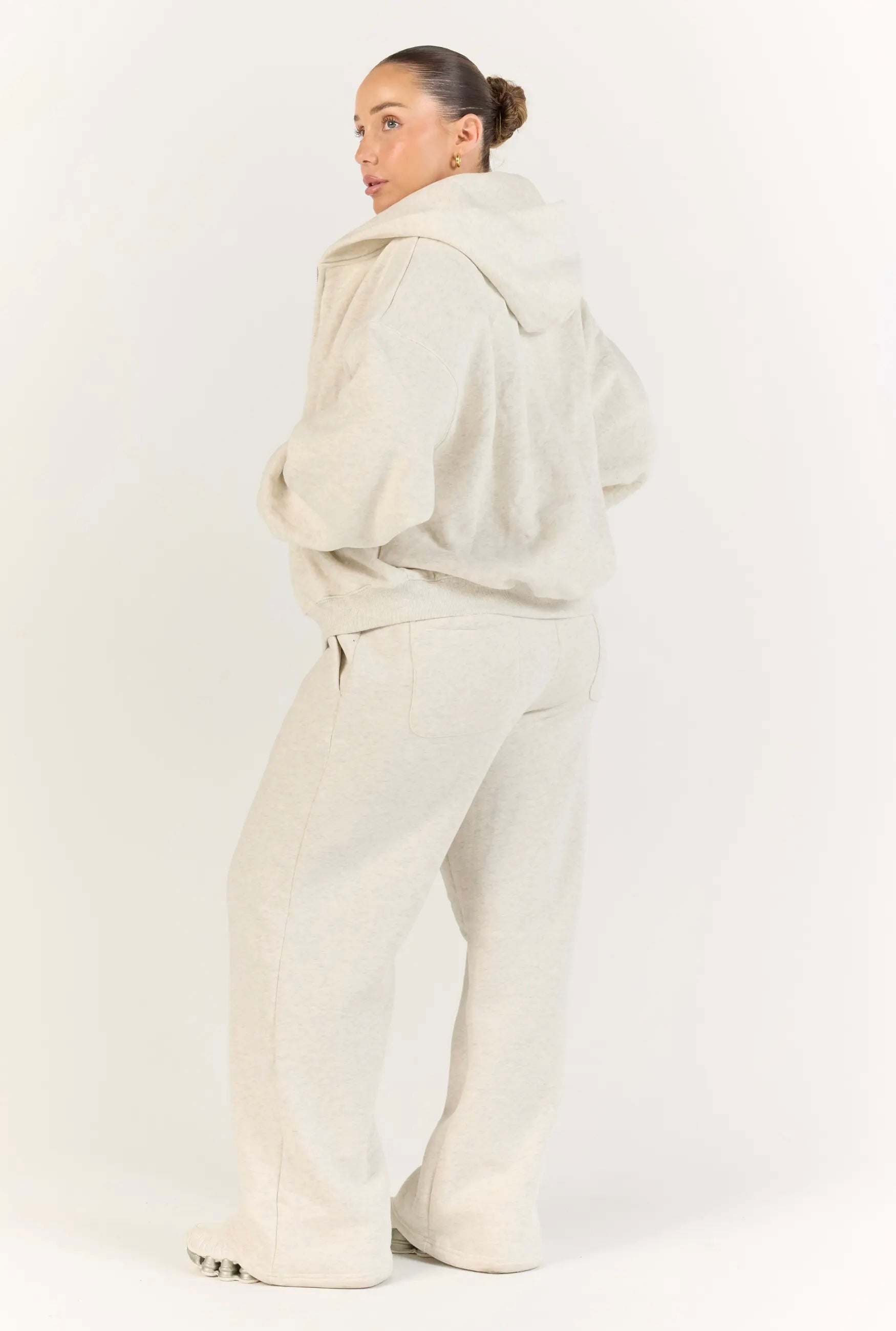 Perfect Straight Leg Sweats - Grey Marle