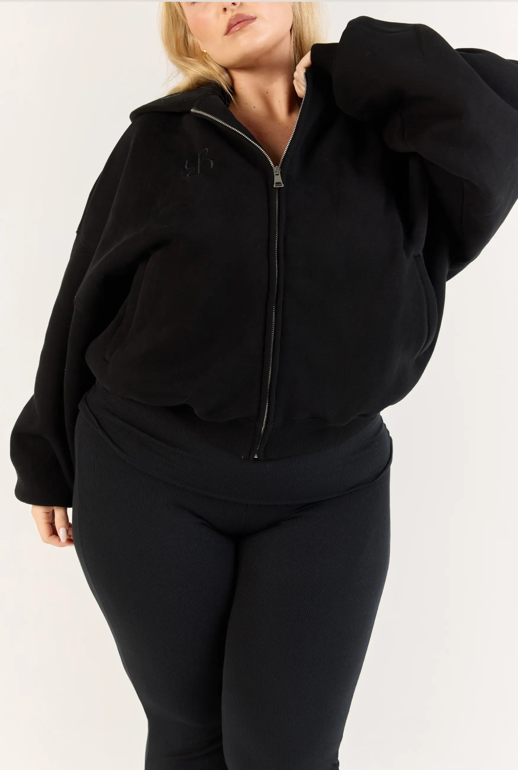 Perfect Zip Hoodie - Black