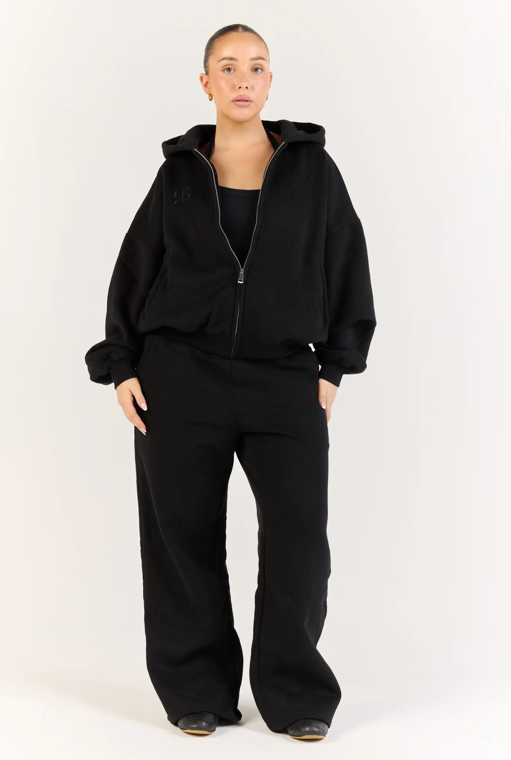 Perfect Zip Hoodie - Black
