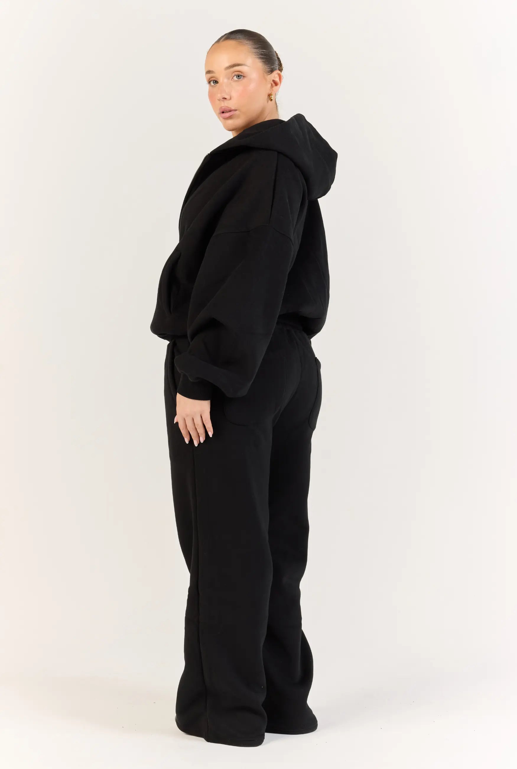 Perfect Straight Leg Sweats - Black