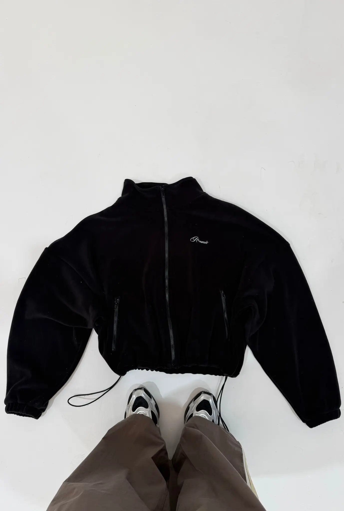 Fleece Zip Up - Black