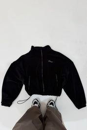 Fleece Zip Up - Black