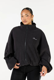 Fleece Zip Up - Black