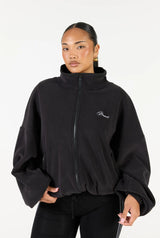 Fleece Zip Up - Black