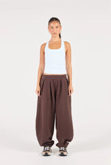 Barrel Leg Sweatpant - Cocoa