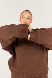 Cozy Girl Knit - Chocolate