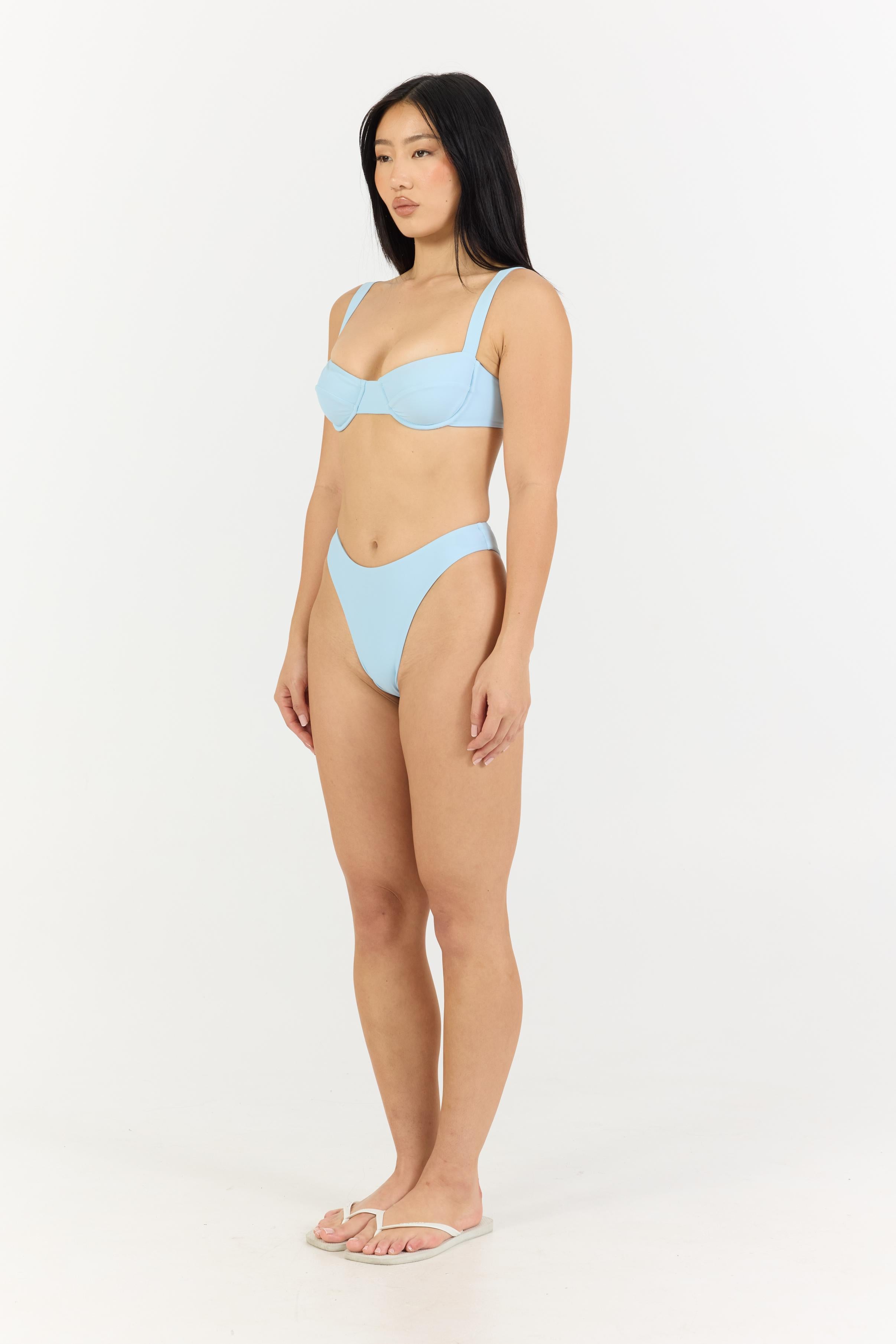 Blair Bikini Top - Baby Blue