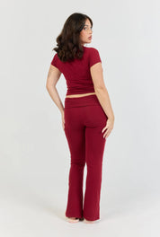 Soft Girl Pant - Cherry