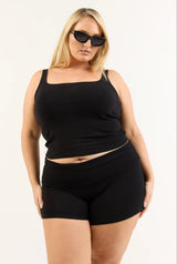 Soft Girl Singlet - Black