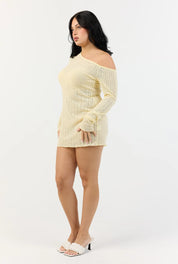 Malibu Mini Dress - Lemon 