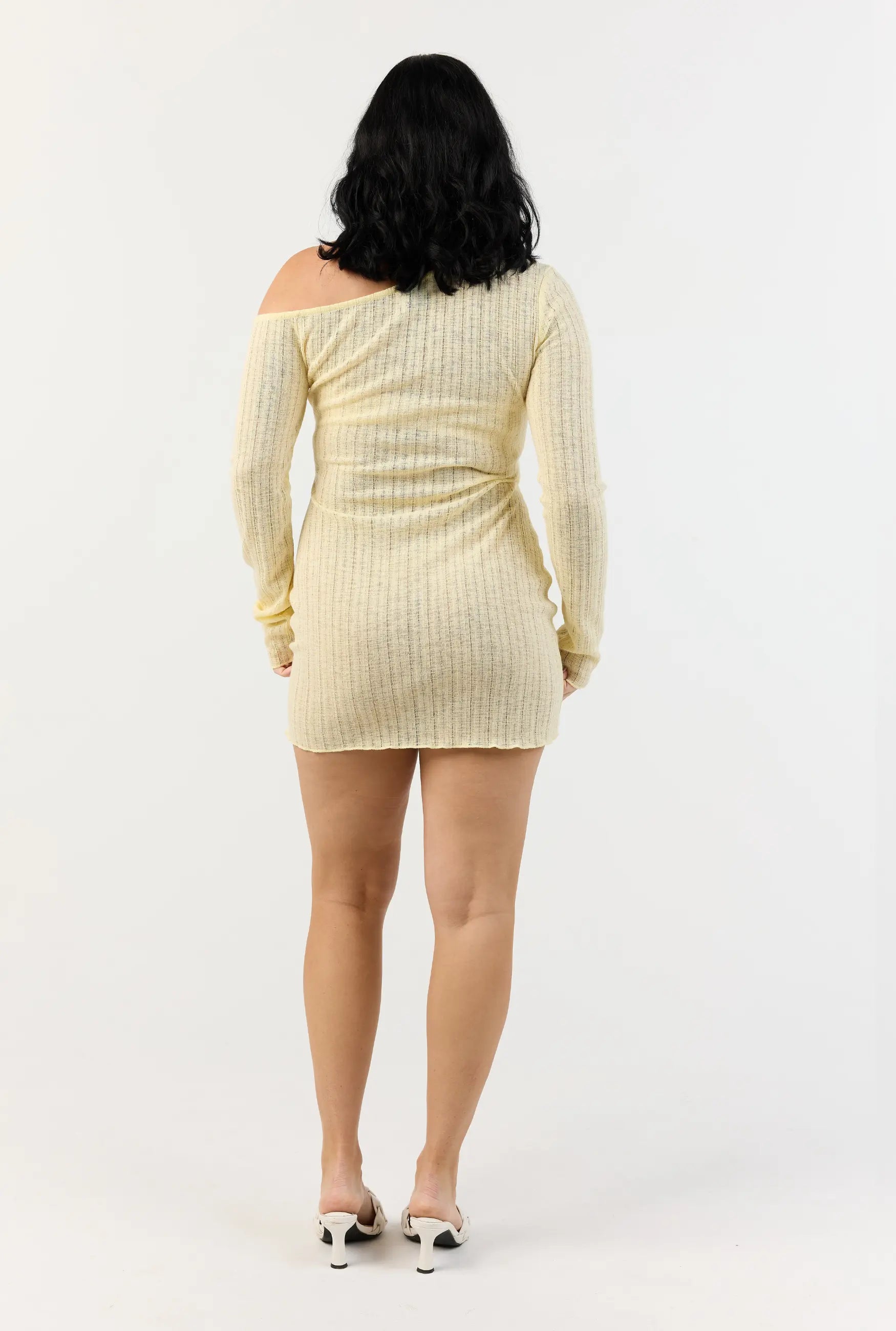 Malibu Mini Dress - Lemon 