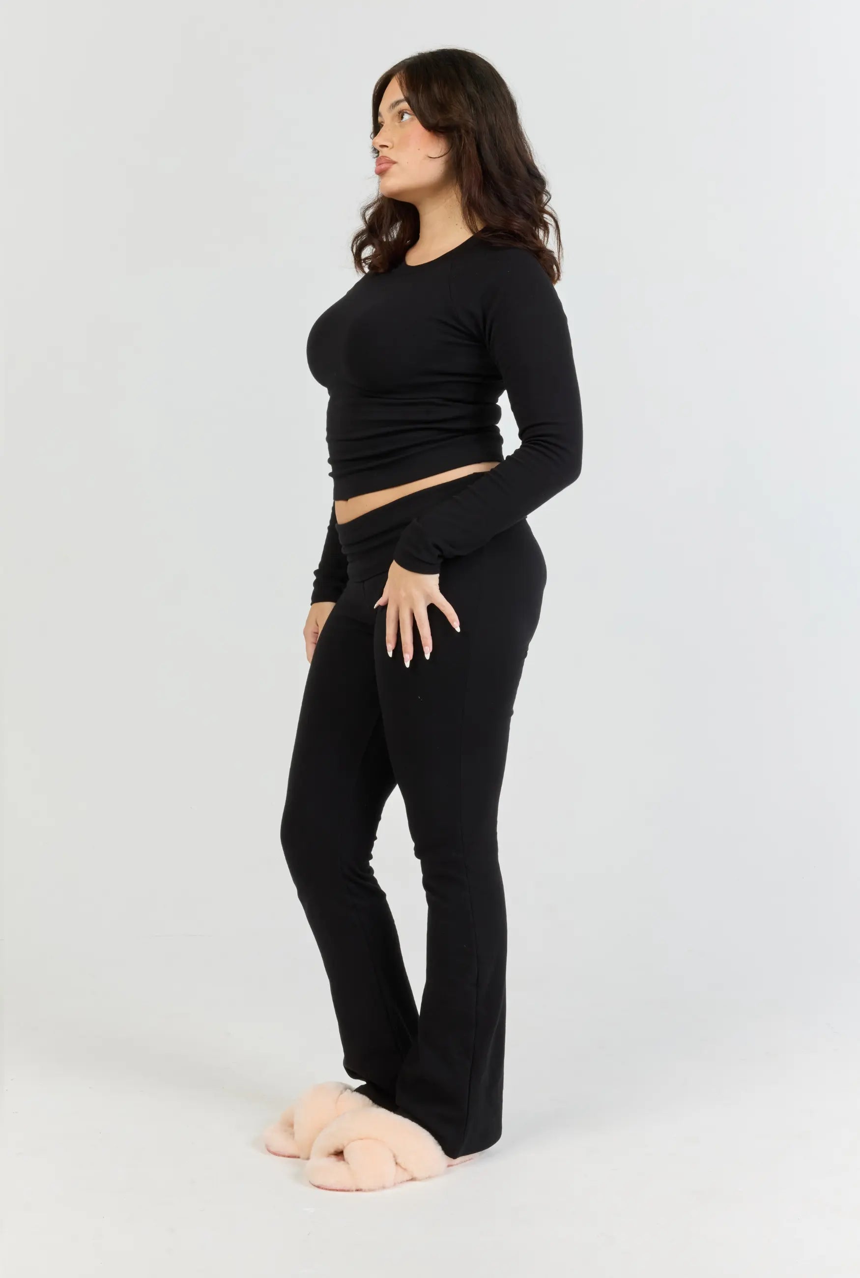 Soft Girl Set - Black (Long-sleeve)