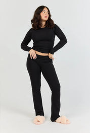 Soft Girl Set - Black (Long-sleeve)